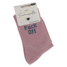 FUCK OFF Rose Glitter, Chaussettes Les Sachoussettes