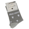 MON COEUR Gris Argent, Chaussettes Les Sachoussettes