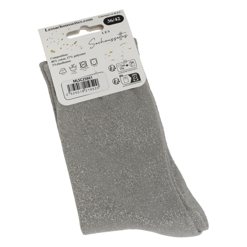 PETITE CONNE Gris Rose, Chaussettes Les Sachoussettes
