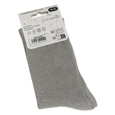 PETITE CONNE Gris Rose, Chaussettes Les Sachoussettes