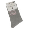 PETITE CONNE Gris Rose, Chaussettes Les Sachoussettes