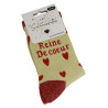 REINE DE COEUR Or Rouge, Chaussettes Les Sachoussettes