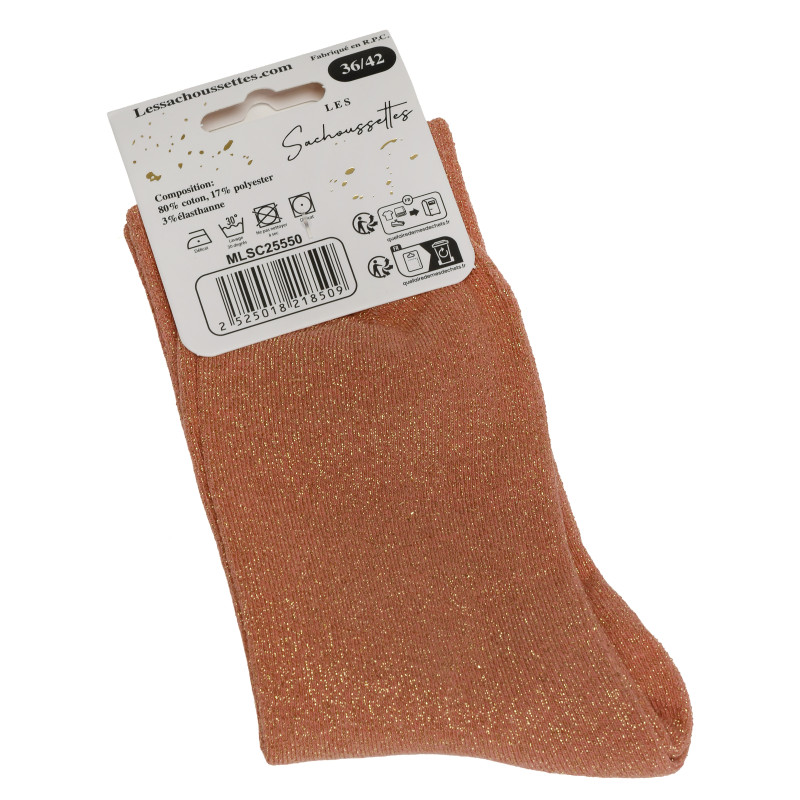 REINE DE LAPERO Orange Fuchsia, Chaussettes Les Sachoussettes