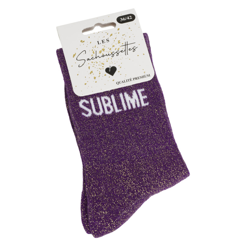 SUBLIIME Violet, Chaussettes Les Sachoussettes
