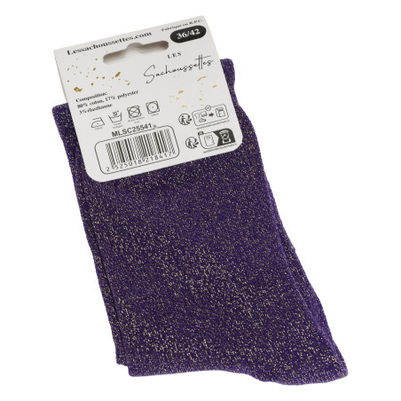 SUPER COPINE Violet, Chaussettes Les Sachoussettes