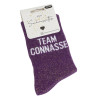 TEAM CONNASSE Violet, Chaussettes Les Sachoussettes