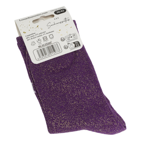TEAM CONNASSE Violet, Chaussettes Les Sachoussettes