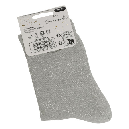 TEAM FETARDE Argent, Chaussettes Les Sachoussettes
