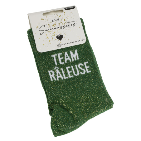 TEAM RALEUSE Vert, Chaussettes Les Sachoussettes