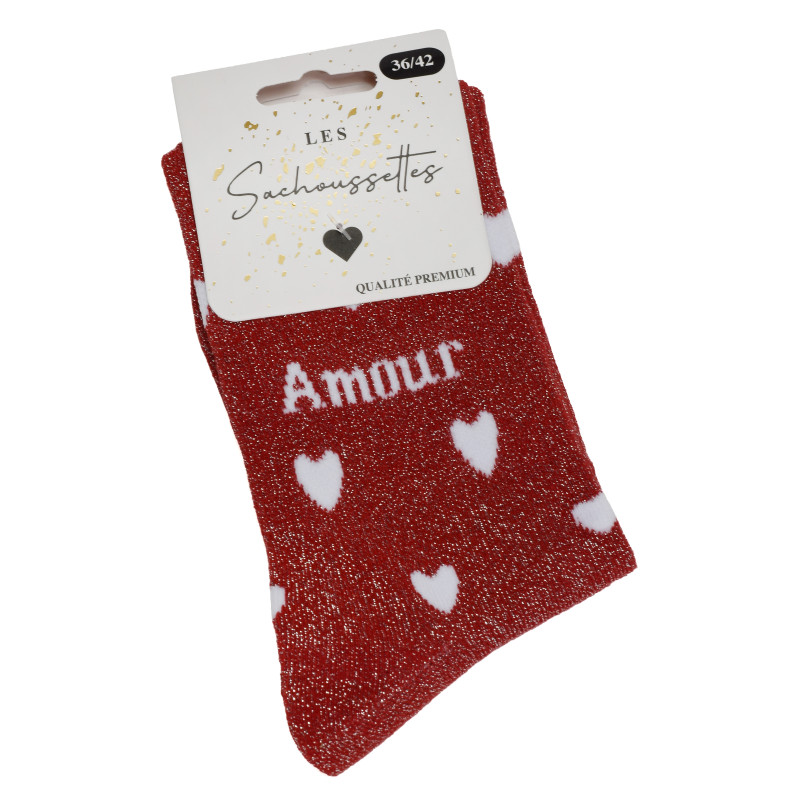 AMOUR Rouge, Chaussettes Les Sachoussettes