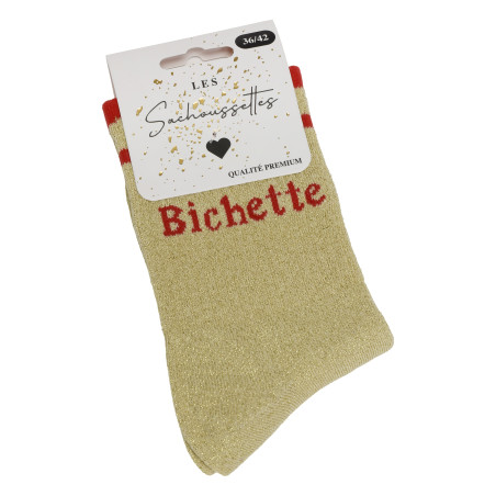 BICHETTE Or, Chaussettes Les Sachoussettes