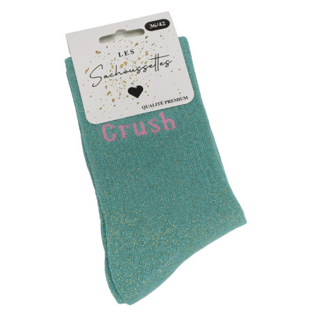 CRUSH Turquoise, Chaussettes Les Sachoussettes