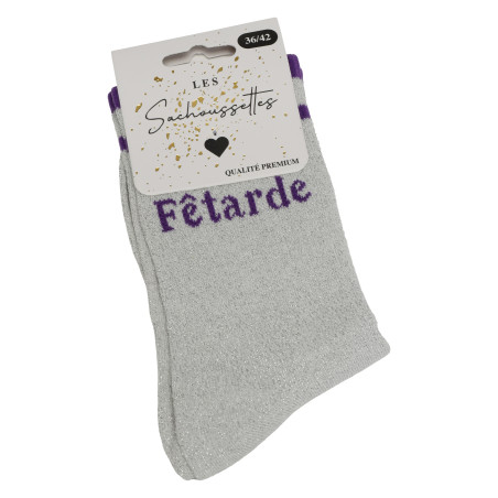 FETARDE Argent, Chaussettes Les Sachoussettes