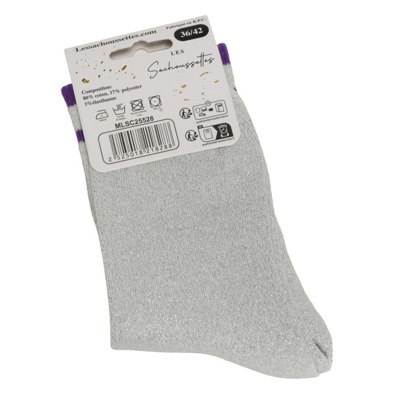 FETARDE Argent, Chaussettes Les Sachoussettes