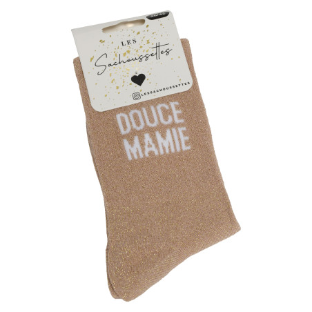 DOUCE MAMIE Rose Or, Chaussettes Les Sachoussettes