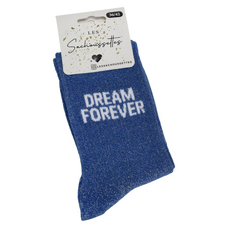 DREAM FOREVER Bleu, Chaussettes Les Sachoussettes