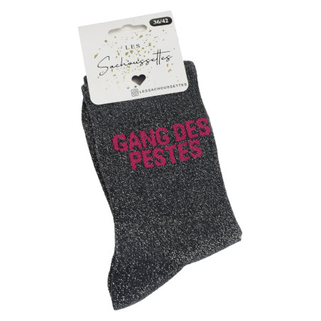 GANG DES PESTES Gris, Chaussettes Les Sachoussettes