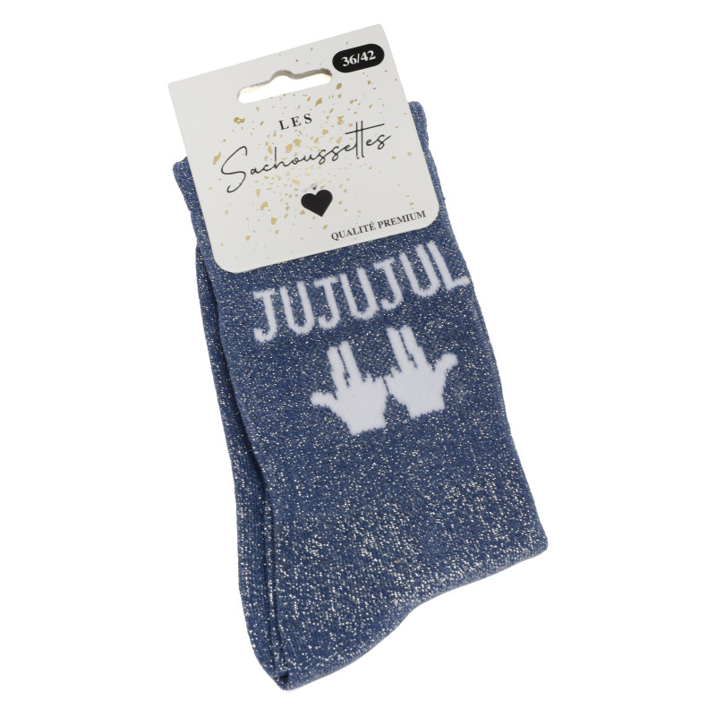 JUJUJUL Bleu Jeans, Chaussettes Les Sachoussettes