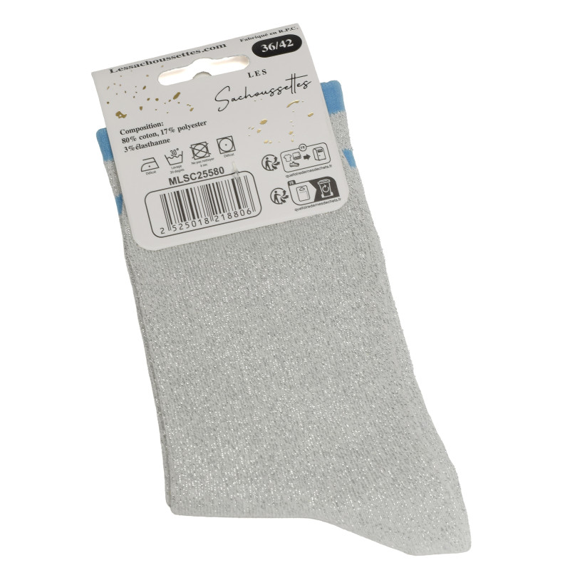 REVEUSE Argent, Chaussettes Les Sachoussettes