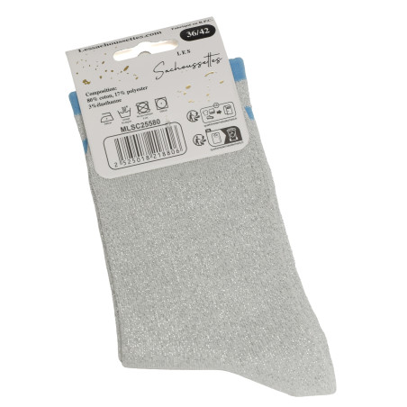 REVEUSE Argent, Chaussettes Les Sachoussettes