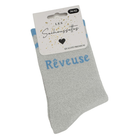 REVEUSE Argent, Chaussettes Les Sachoussettes