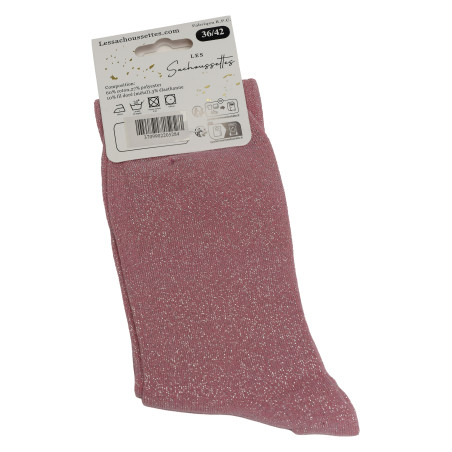 TROP BELLE TIE Rose Glitter, Chaussettes Les Sachoussettes