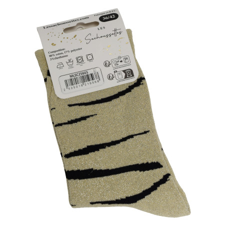INDOMPTABLE Or Noir, Chaussettes Les Sachoussettes