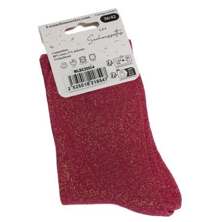 JOLIE GARCE Fuchsia, Chaussettes Les Sachoussettes