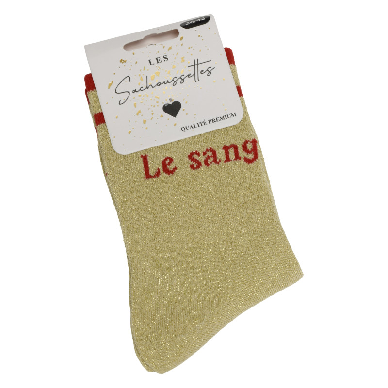 LE SANG Or, Chaussettes Les Sachoussettes
