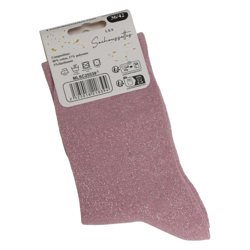 MADAME CONNASSE Rose, Chaussettes Les Sachoussettes