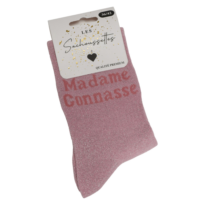 MADAME CONNASSE Rose, Chaussettes Les Sachoussettes