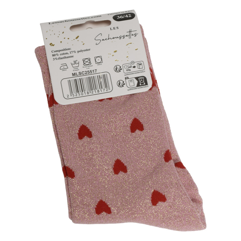 SEXY Rose Rouge, Chaussettes Les Sachoussettes