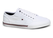 TOMMY HILFIGER CORE CORPORATE TEXTILE SNEAKER 3390<br>blanc