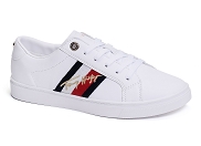 TOMMY HILFIGER TH SIGNATURE CUPSOLE SNEAKER 5224<br>blanc