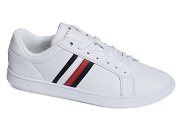 TOMMY HILFIGER CORPORATE CUP LEATHER STRIPES 4275<br>blanc