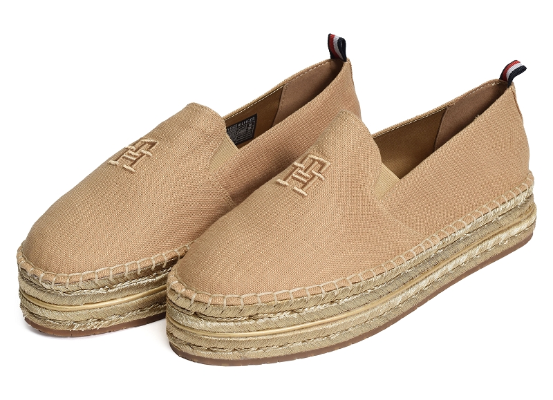 Tommy hilfiger chaussures en toile Th embroidered gold flatform 80613167401_4