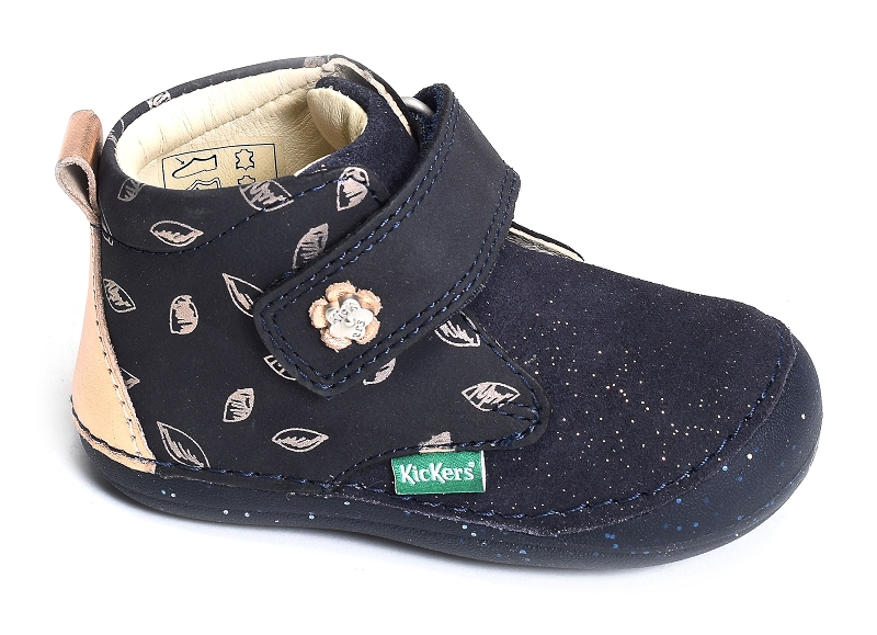 Kickers chaussures a scratch Sabio girl