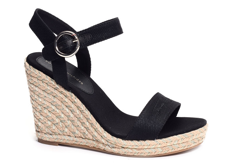 Tommy hilfiger sandales compensees Th signature high wedge sandal 5613