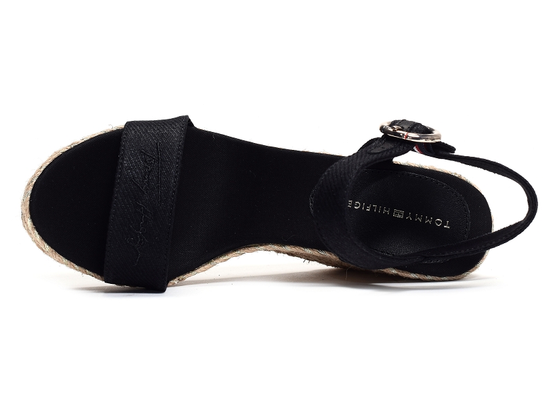 Tommy hilfiger sandales compensees Th signature high wedge sandal 56136749801_4
