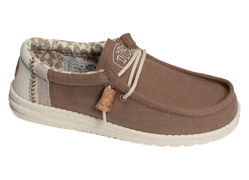 Heydude chaussures en toile Wally breack stitch