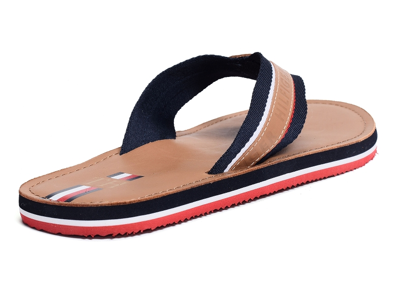 Tommy hilfiger tongs Elevated leather beach sandal 33846768301_2