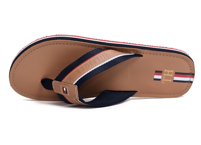 Tommy hilfiger tongs Elevated leather beach sandal 33846768301_4