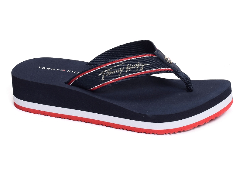Tommy hilfiger tongs Tommy mid wedge beach sandal 5661