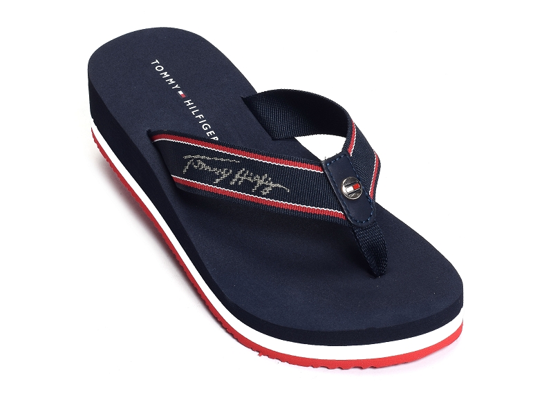 Tommy hilfiger tongs Tommy mid wedge beach sandal 56616768601_5