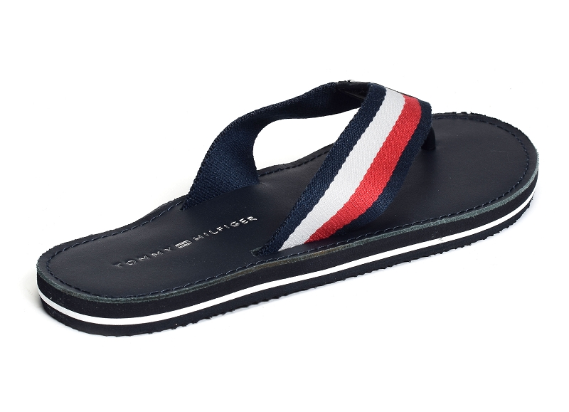 Tommy hilfiger tongs Elevated leather beach sandal 39806881701_2