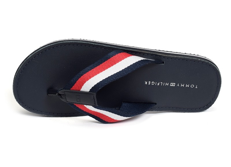 Tommy hilfiger tongs Elevated leather beach sandal 39806881701_4