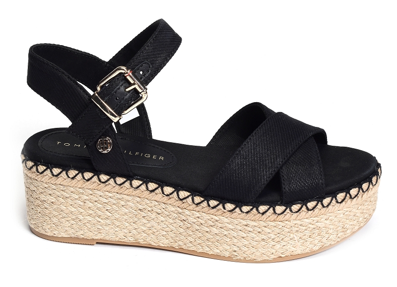 Tommy hilfiger sandales compensees Shiny touches platform wedge 6245