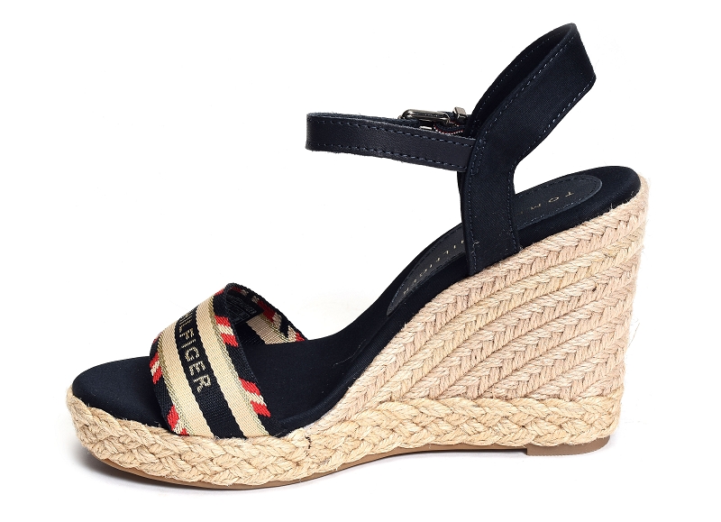 Tommy hilfiger sandales compensees Corporate webbing high wedge 62956882801_3