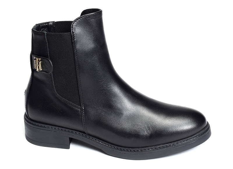 Tommy hilfiger bottines et boots Th leather flat boot 6749