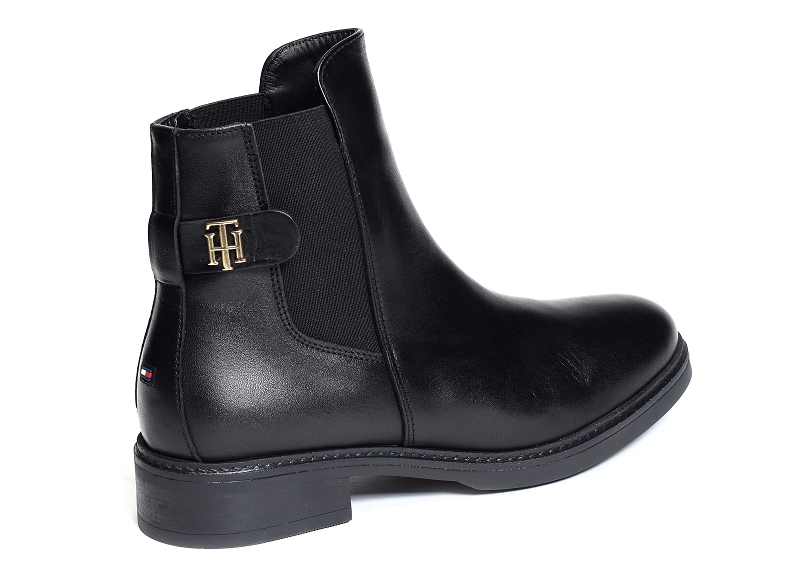 Tommy hilfiger bottines et boots Th leather flat boot 67497029301_2